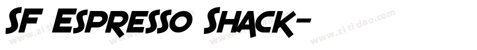 SF Espresso Shack字体转换